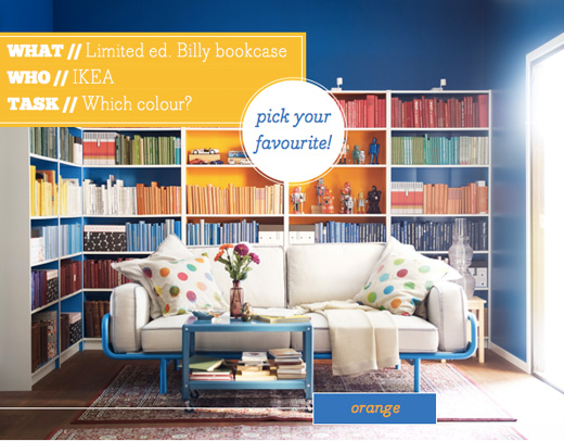 Limited Edition Ikea Billy Bookcases, Billy Bookcase Colours
