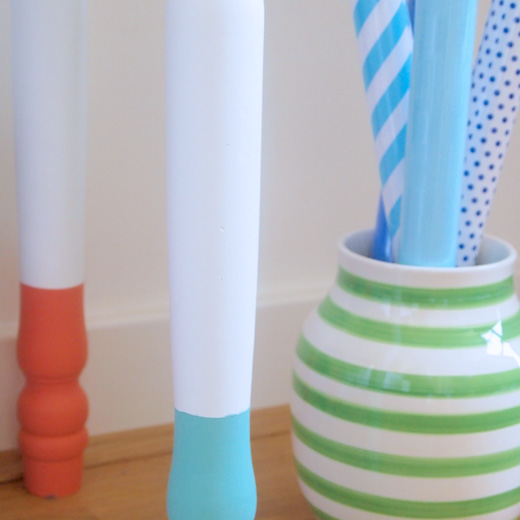 Entryway Makeover Dipped Furniture Legs DIY Bright Bazaar by Will Taylor