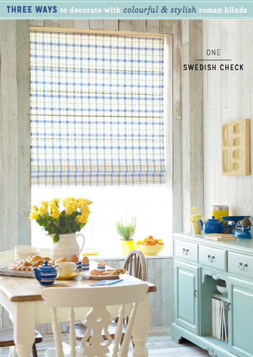 blue-check-roman-blind