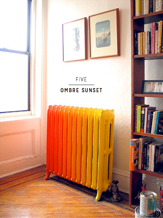 ombre-painted-radiator