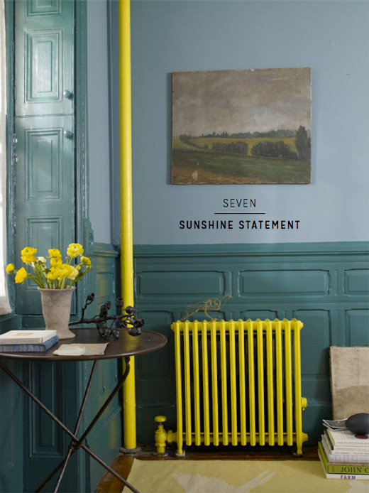 yellow-painted-radiator