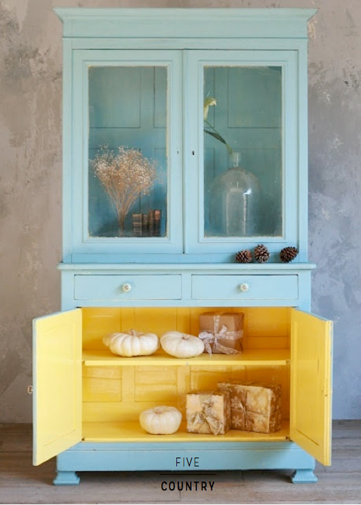 yellow-painted-dresser