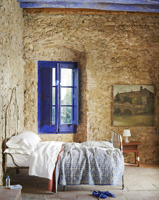 farmhouse-bedroom-indigo-window-shutters