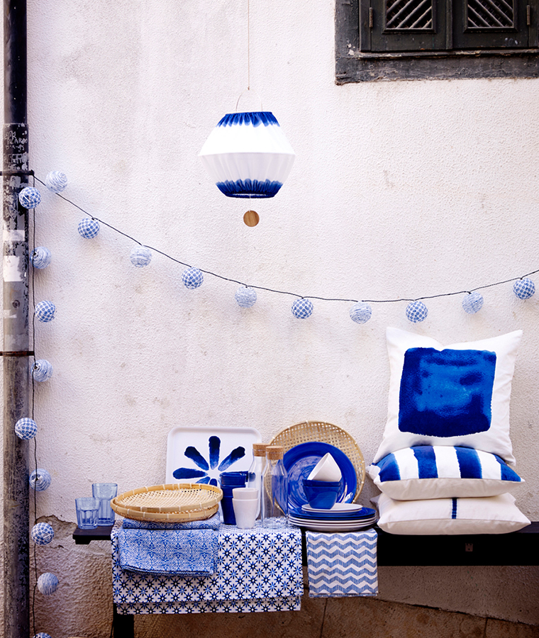 IKEA Collection: Blue & White Home Accessories Bright Bazaar by Will Taylor