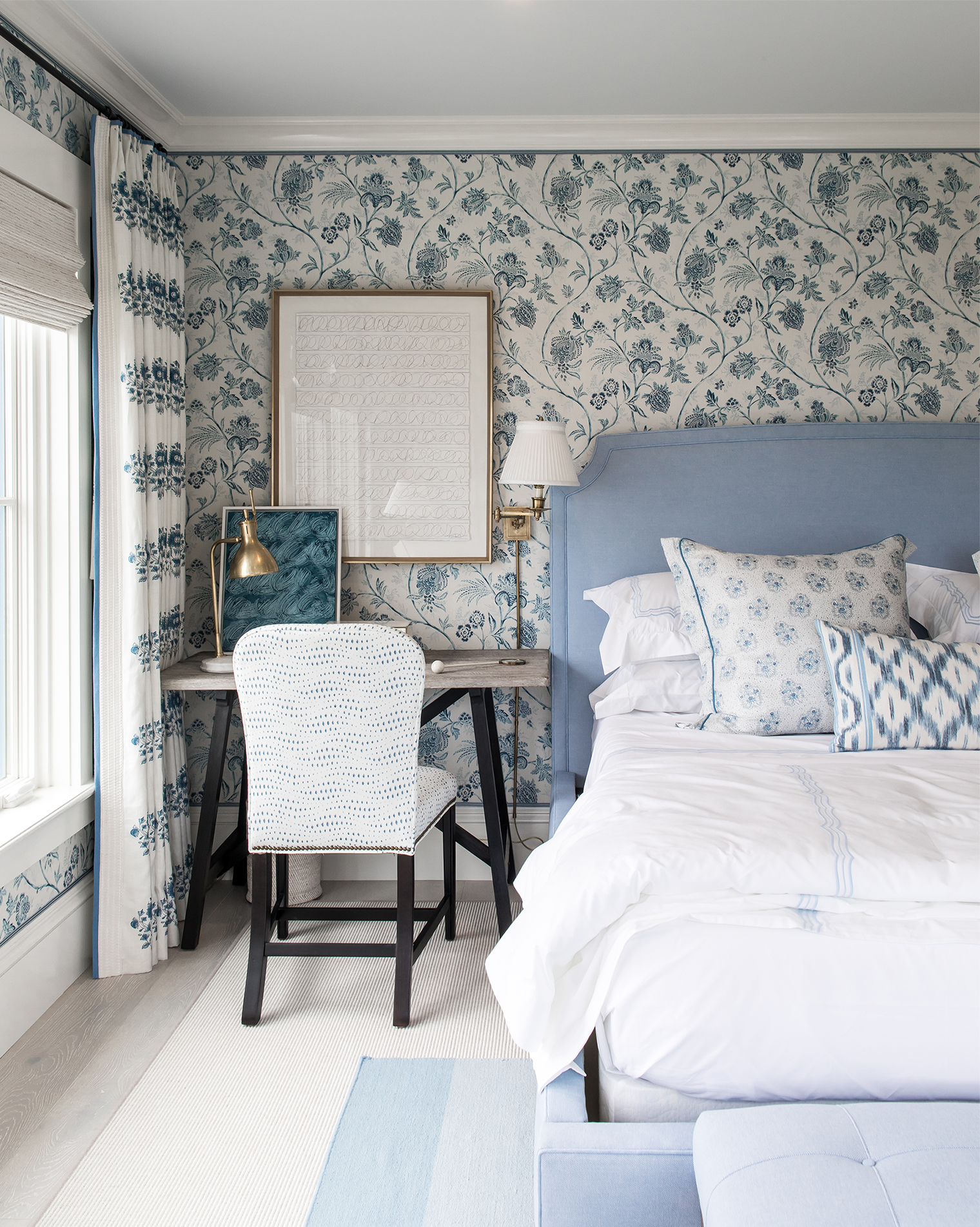 Decorating with blue and white