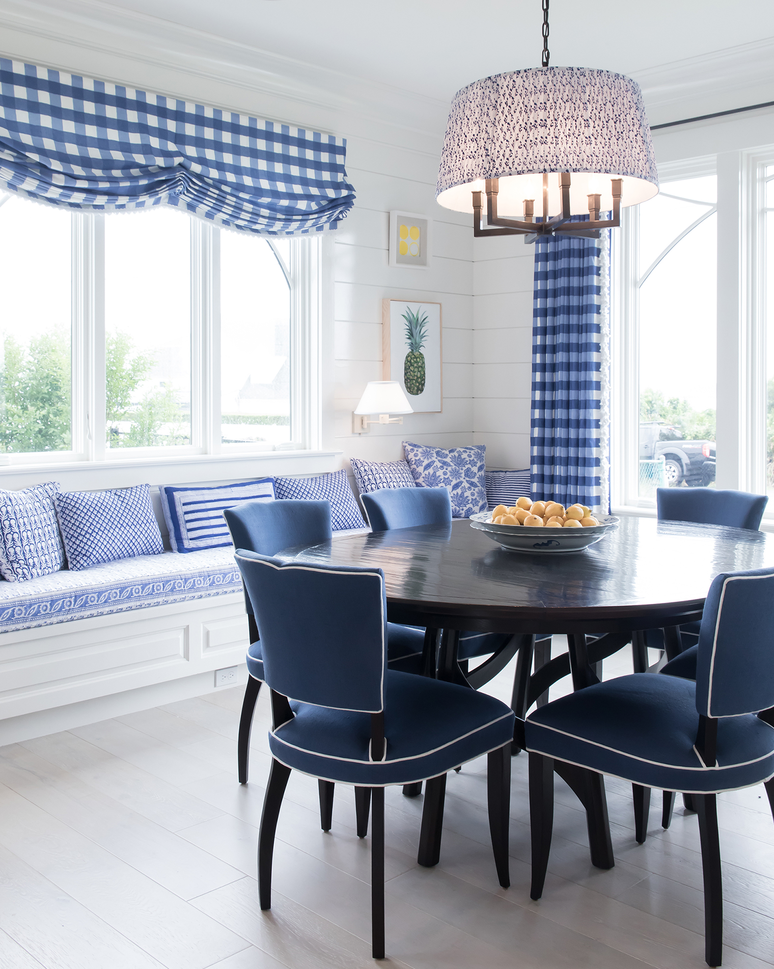 Decorating with blue and white