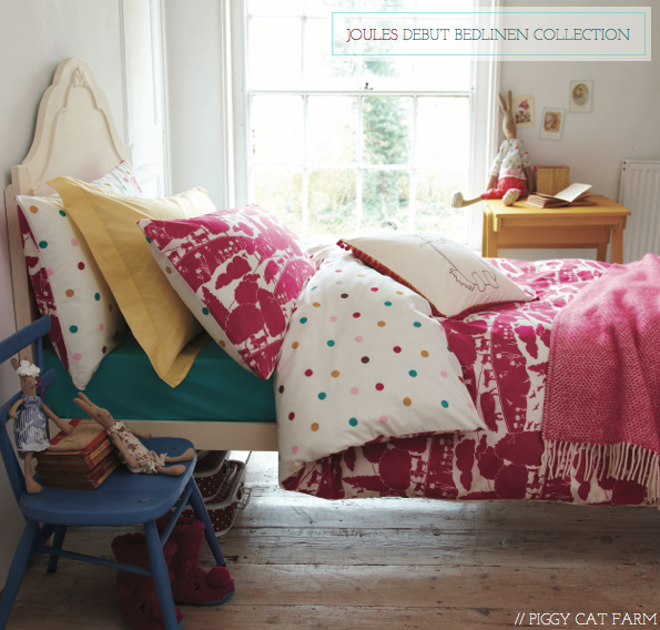 Sneak Peek Joules' Debut Bedding Collection Bright Bazaar by Will Taylor