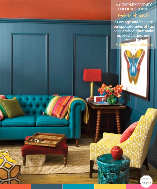 How To Decorate With A Complementary Colour Palette Bright