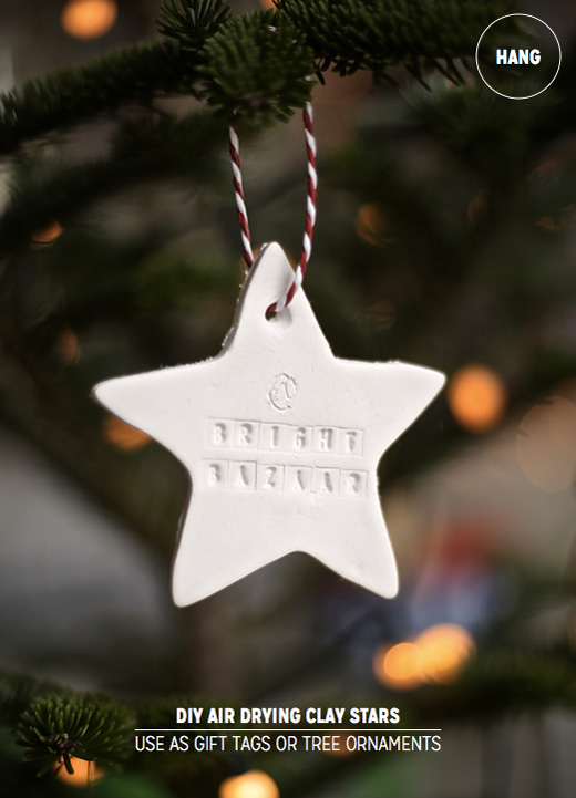 How to Make Stylish Clay Christmas Ornaments - Bright 
