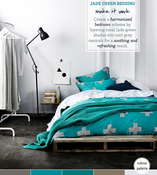 Palette Addict Stylish Jade Green Bedroom Idea Bright