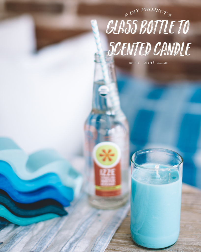 DIY Glass Bottle Scented Candles Bright Bazaar by Will Taylor