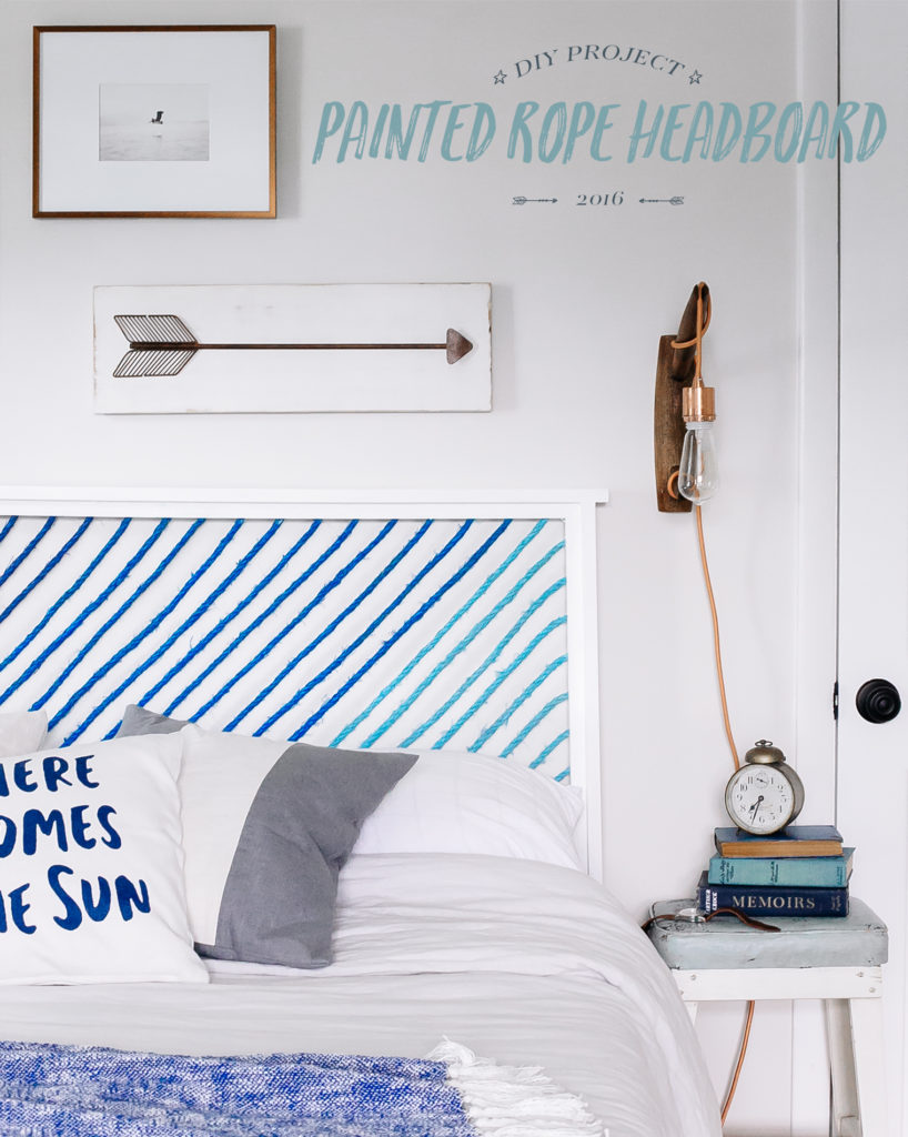 DIY How to Make A Painted Rope Headboard Bright Bazaar by Will Taylor