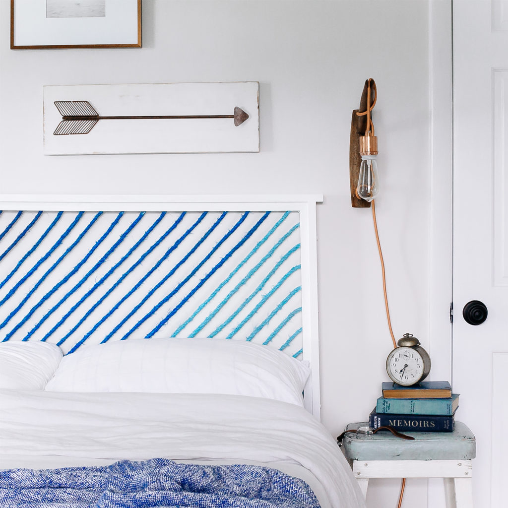 DIY How to Make A Painted Rope Headboard Bright Bazaar by Will Taylor