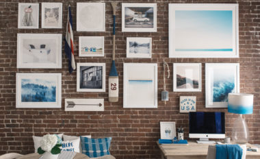 How to Hang A Gallery Wall on Exposed Brick Walls