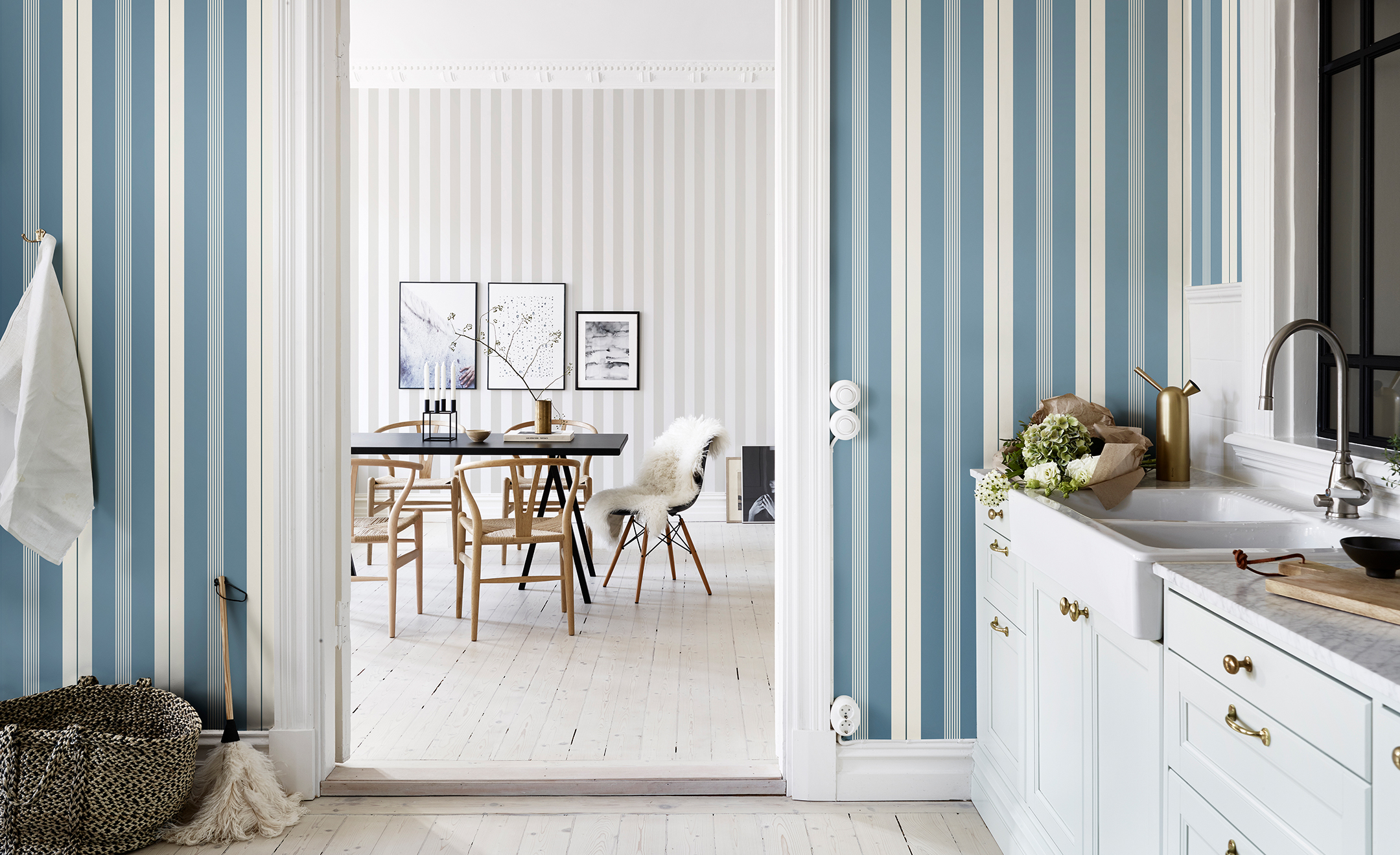 10 Striped Wallpaper Design Ideas - Bright Bazaar by Will ...