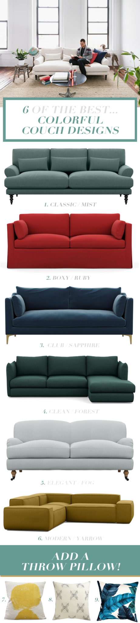 Colorful Couch Designs
