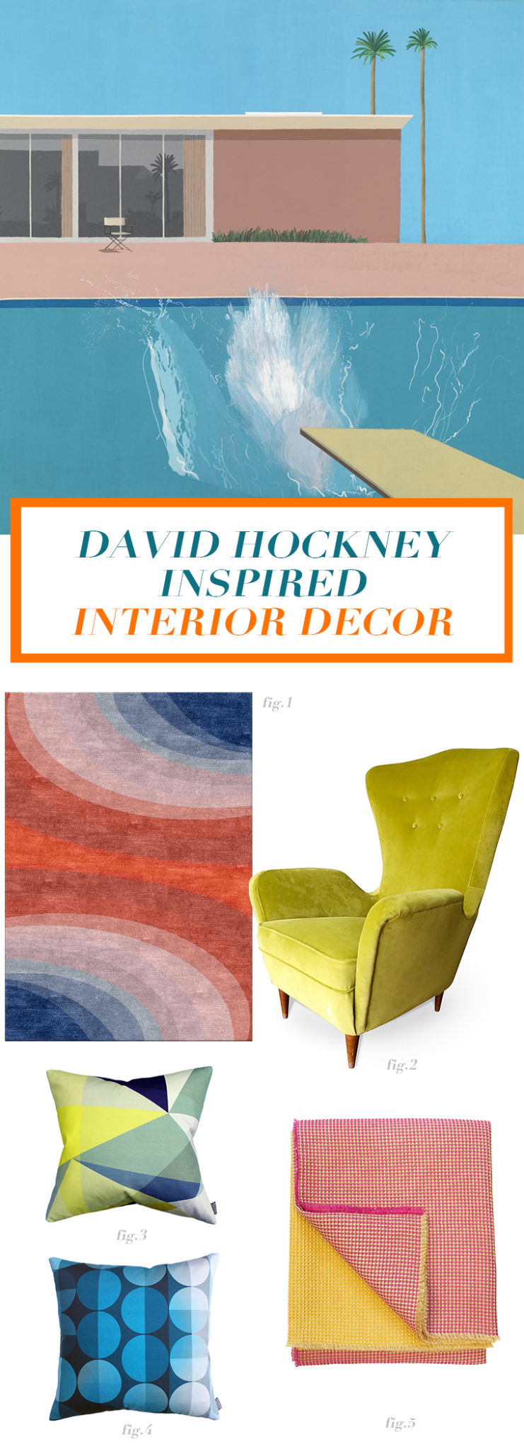 David Hockney inspired interior design
