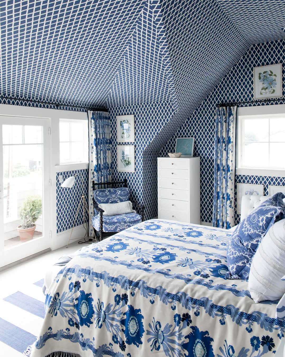 Decorating with Blue & White Coastal Living Idea House Bright Bazaar