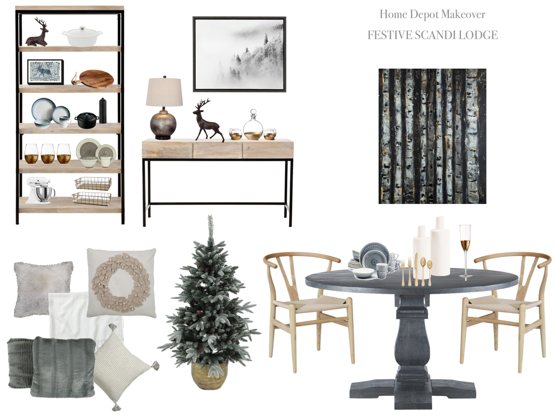 Winter Dining Room Makeover Inspiration Moodboard Home  