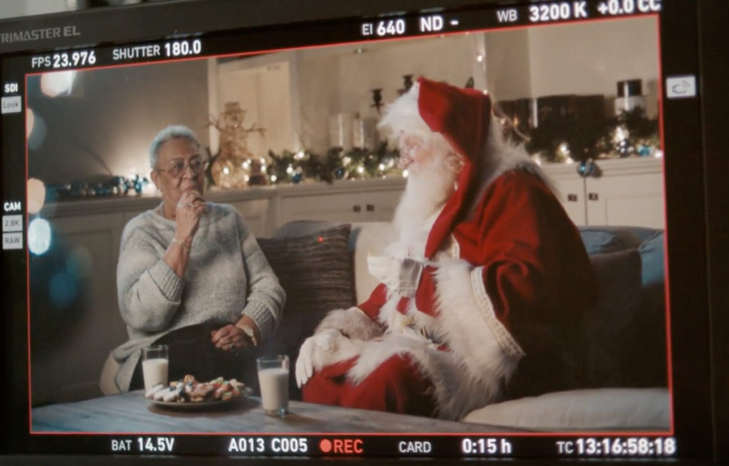 Crest Holiday Ad Santa