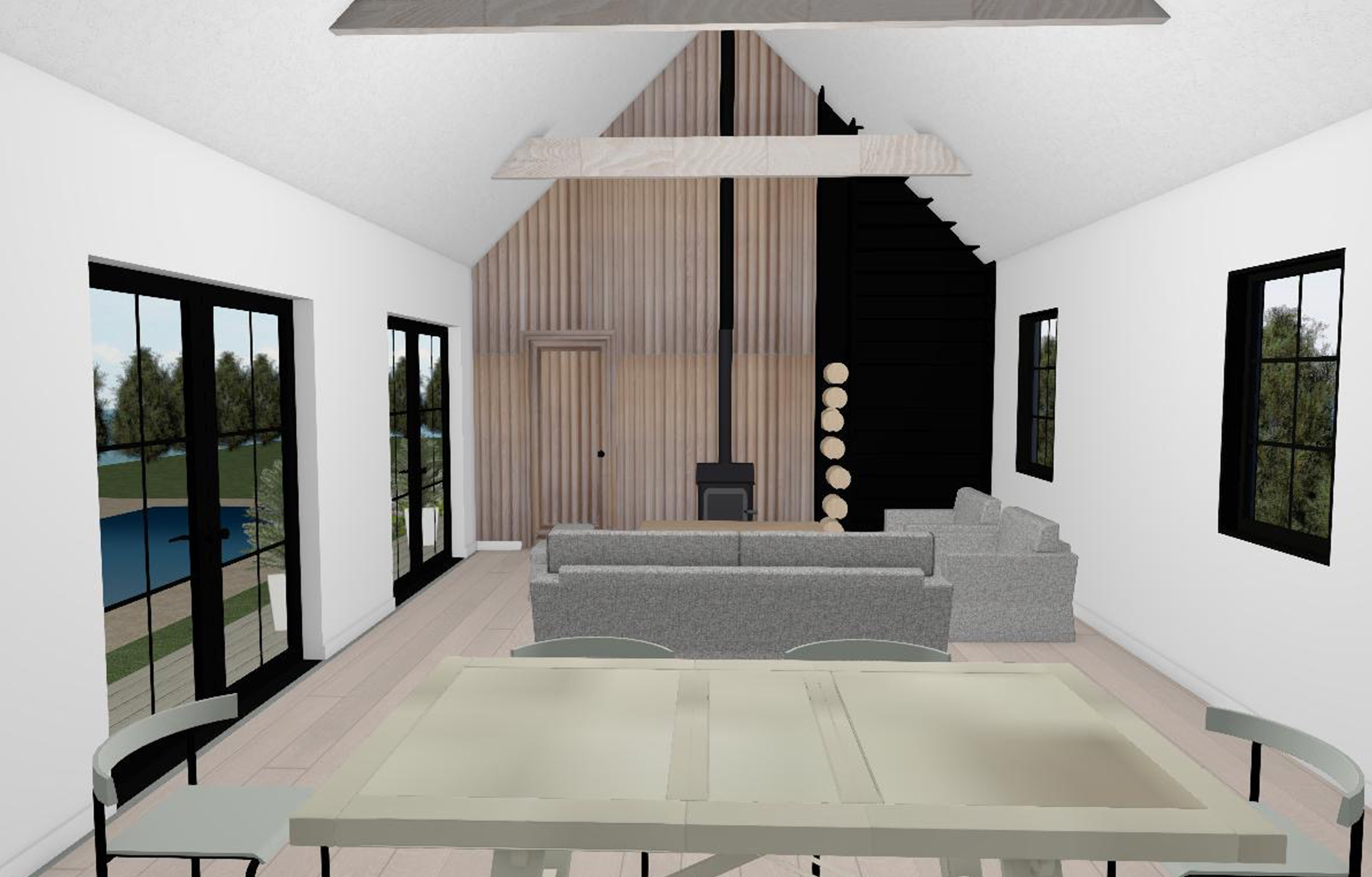 render of new home addition