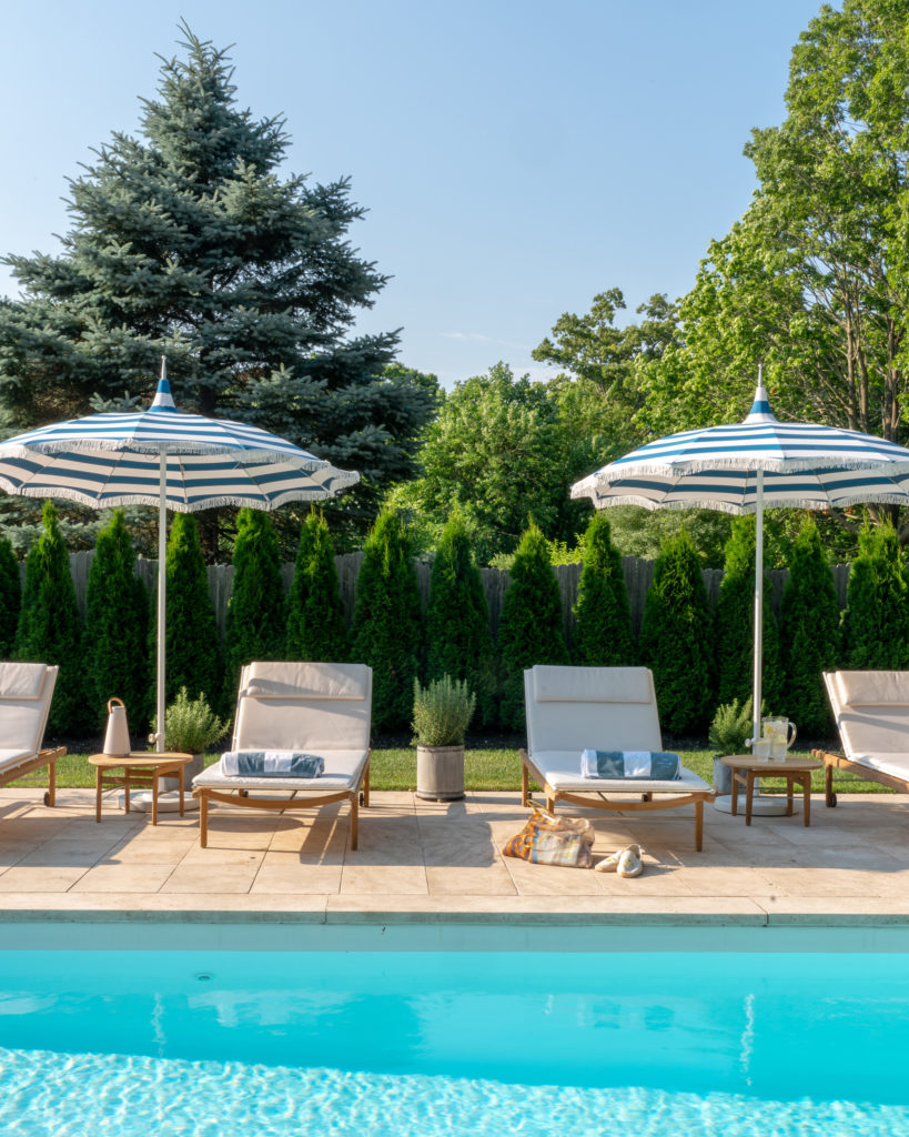 modern pool loungers