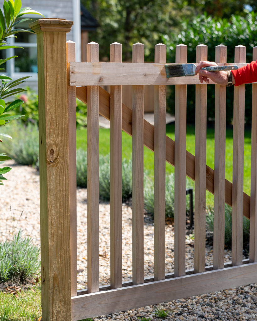 protecting cedar gate for winter