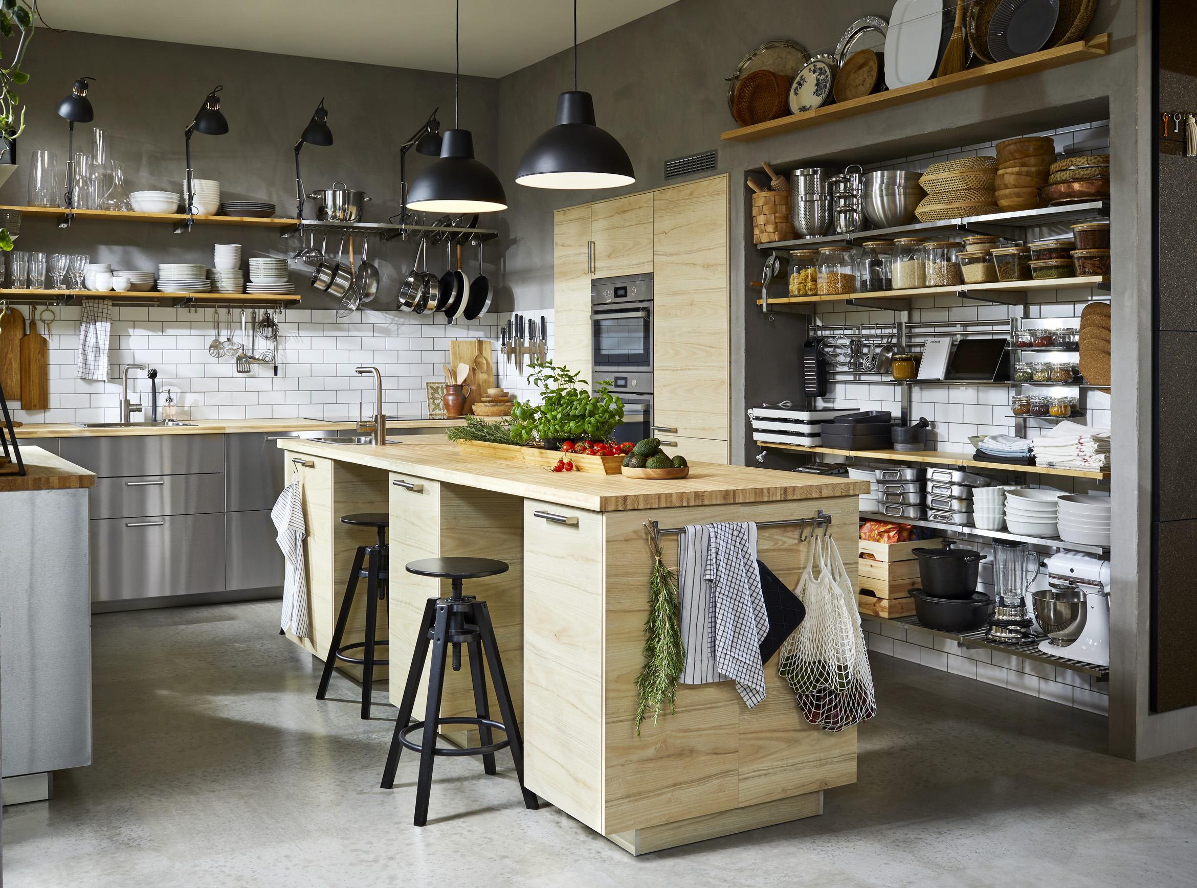 ikea kitchen industrial style