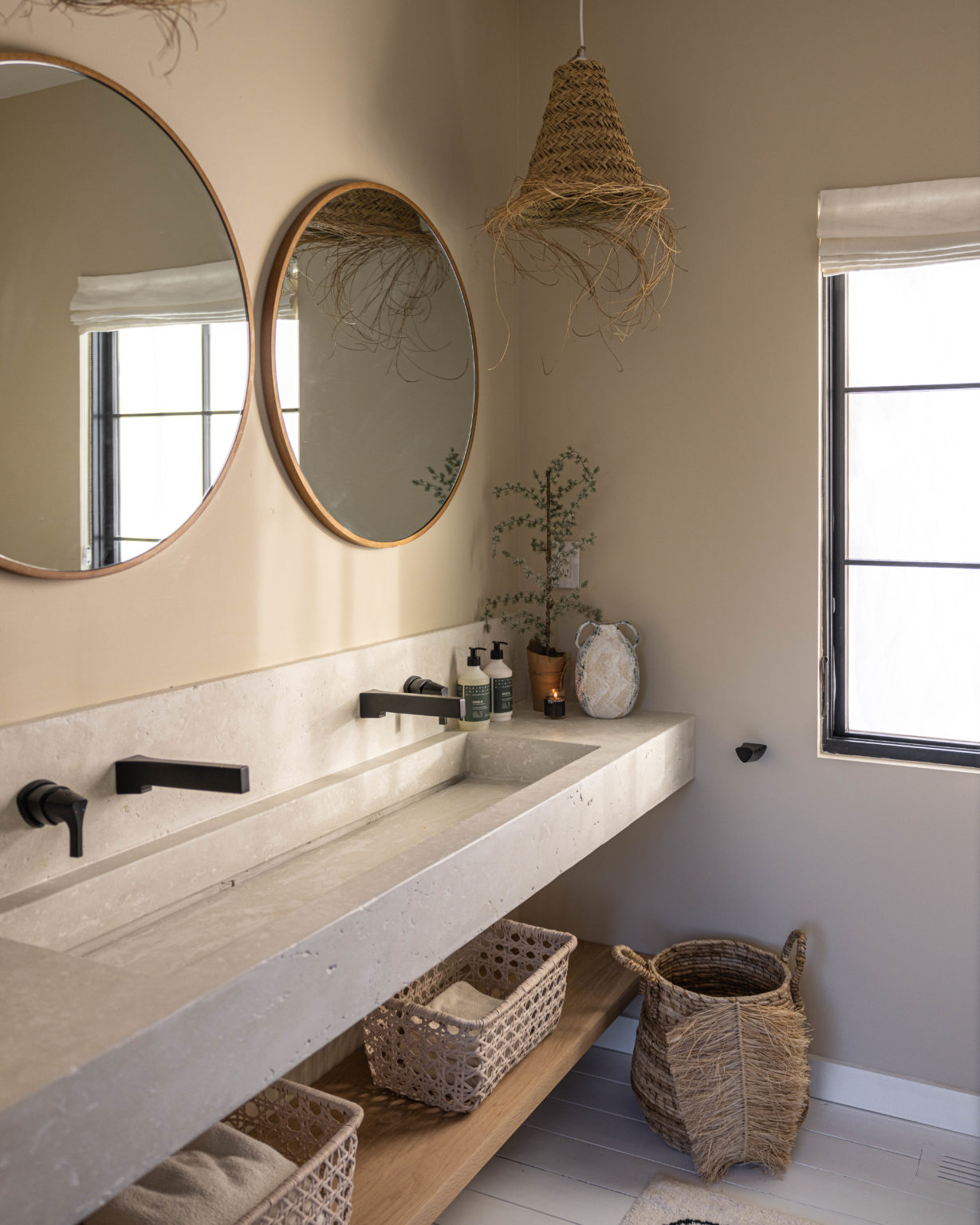 Modern and Rustic Guest Bathroom - Bright Bazaar by Will Taylor